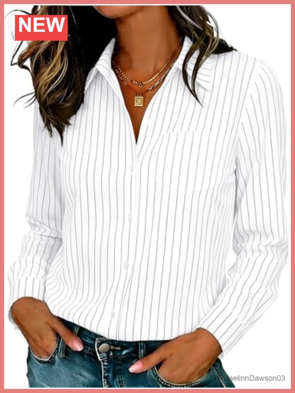 Wrinkle-Free Button Down Stretch Shirt Women Long Sleeve Work Blouse